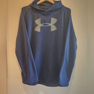Under Armour Big Logo Men's Navy Hoodie. Size L. Loose fit.  Coldgear